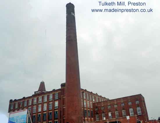 Tulketh Mill Chimney Grade II listed