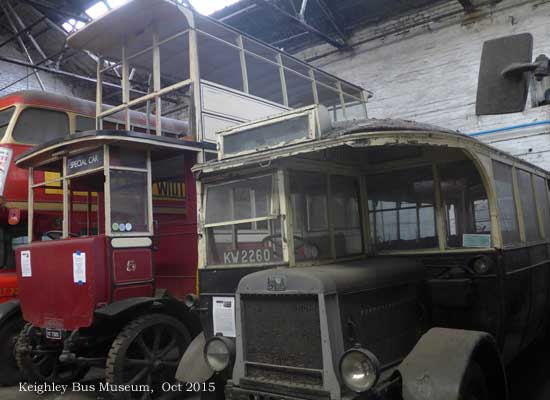 Keighley Trolley Bus and Leyland Lion awaiting restoration at Keighley Bus Museum