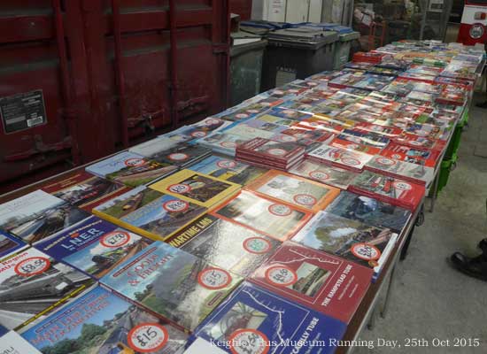 Keighley Bus Museum bookstalls at Open Day