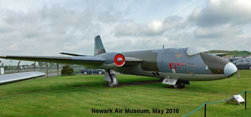 Canberra aircraft at Newark