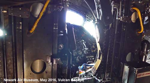 Vulcan Bomber cockpit tour at Newark