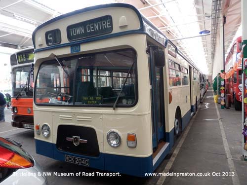 Preston Corporatino Bus at St Helens MORT