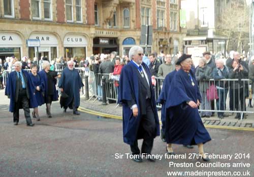 The funeral of Sir Tom Finney 27th February 2014