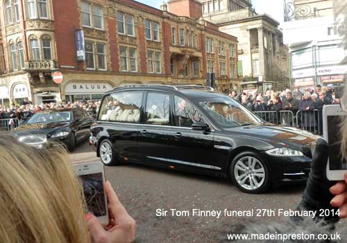 The funeral of Sir Tom Finney 27th February 2014