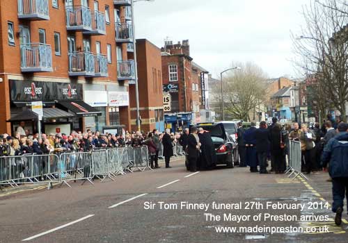 The funeral of Sir Tom Finney 27th February 2014