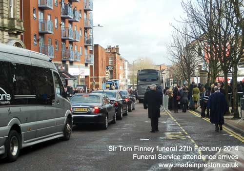 The funeral of Sir Tom Finney 27th February 2014