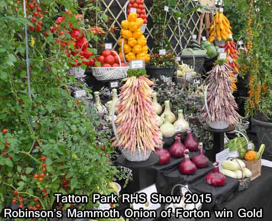 Robinson's of Forton win Gold at Tatton Park RHS Show 2015