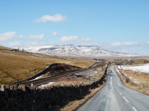 Road from Garsdale to Kirky Stephen and Settle Carlisle line