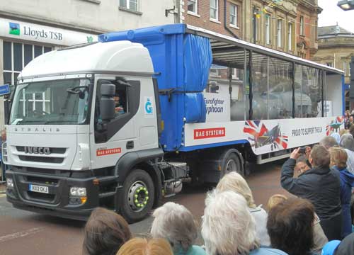 Preston Guild front of the trade procession BAE Systems