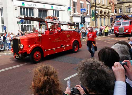 Preston Guild Trades Procession - British Commercial Vehicle Museum Leyland brought their Fire Engine