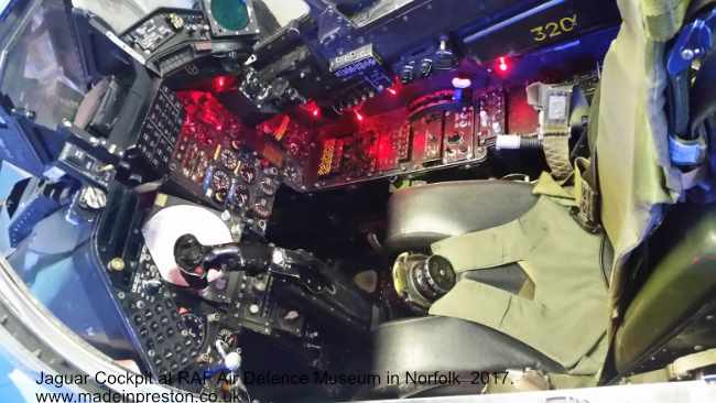 Jaguar Cockpit at the RAF Air Defence Museum, Norfolk