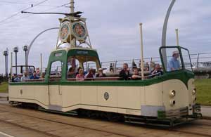 Blackpool tram in service