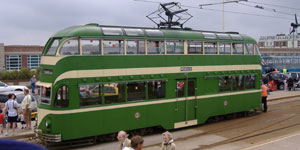 Blackpool tram in service