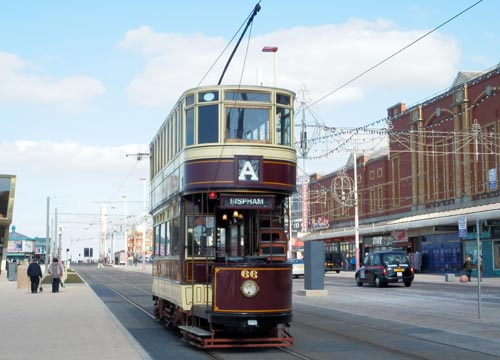 The Blackpool Heritage Tram known as Bolton Easter 2013
