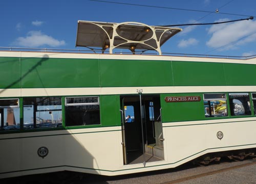 Princess Alice open top double deck Blackpool Heritage Tram