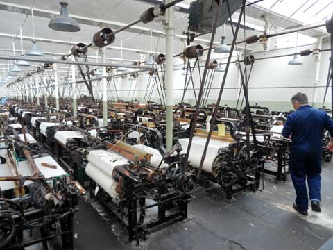 typical Lancashire weaving shed (Queen Street Mill Textile Museum Burnley)