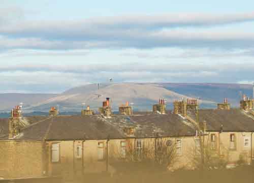Parlick Hill from St Paul's Church