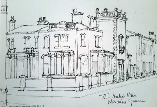 The Italian Villa once on Winckley Square Preston