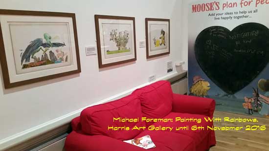 Michael Foreman: Painting with Rainbows at the Harris, Preston