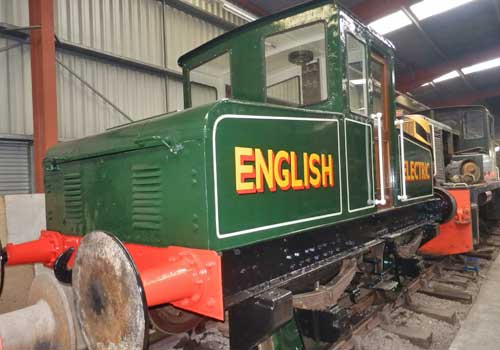 English Electric diesel loco at the Ribble Steam Railway Preston