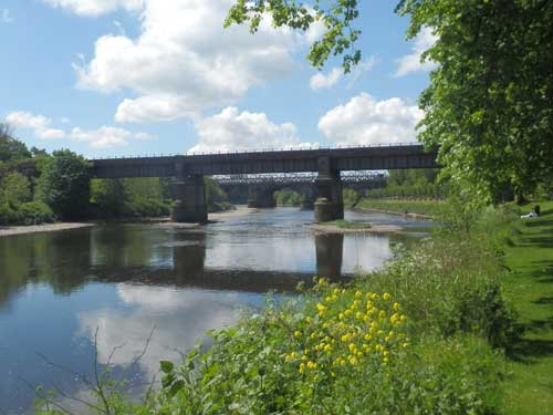 Former rail route to Blackburn